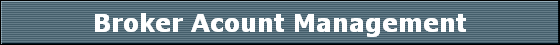 Broker Acount Management